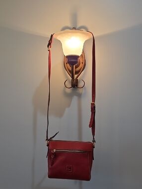 Dooney And Bourk Leather Crossbody Bag in Red